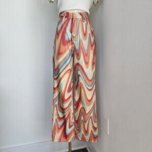 Wrangler Wild West 603 High Rise Straight Leg Colorful Bright Swirl Jeans 28